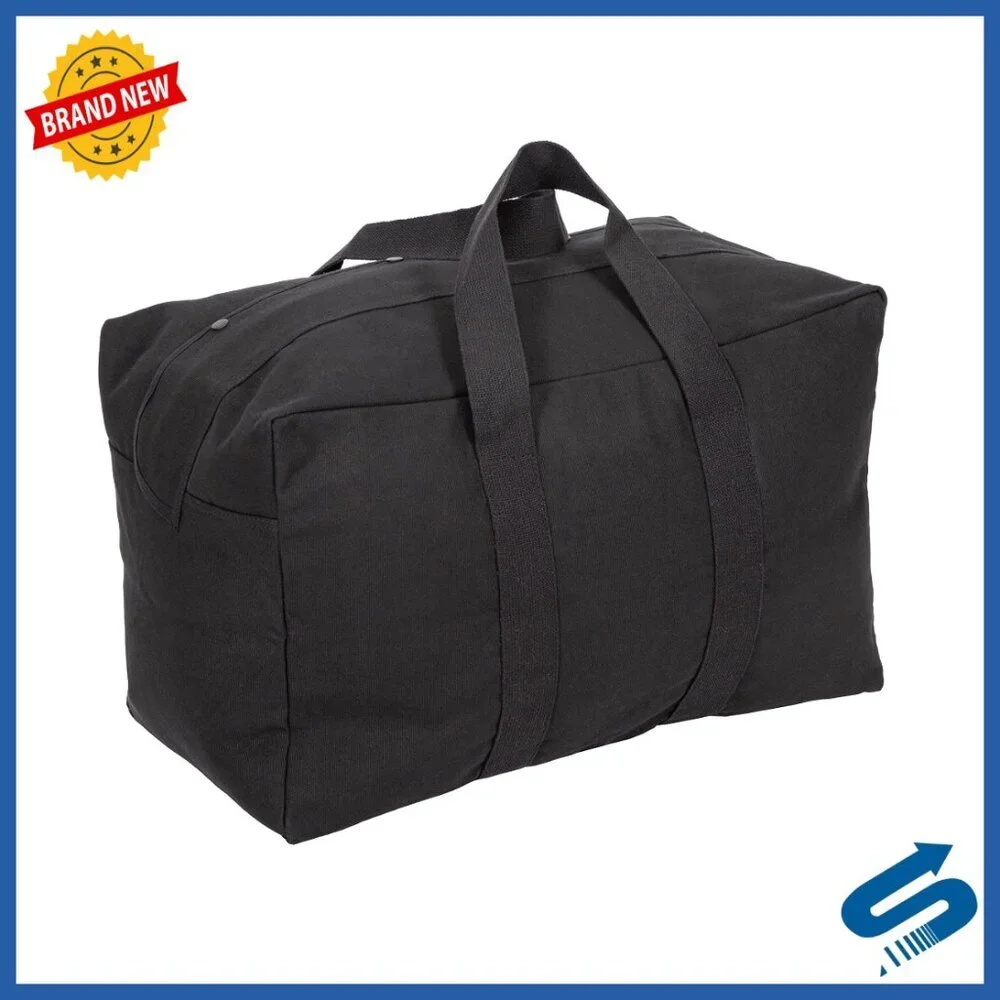 Canvas Travel Duffel Bag Rugged Classic Unisex Gear Storage Large Capacity